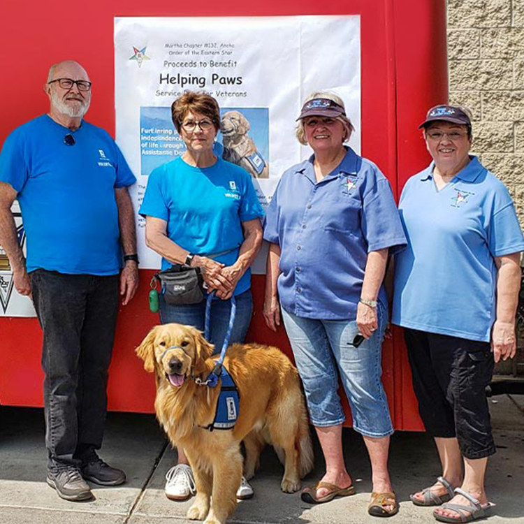 Martha Chapter Members benefit for helping paws
